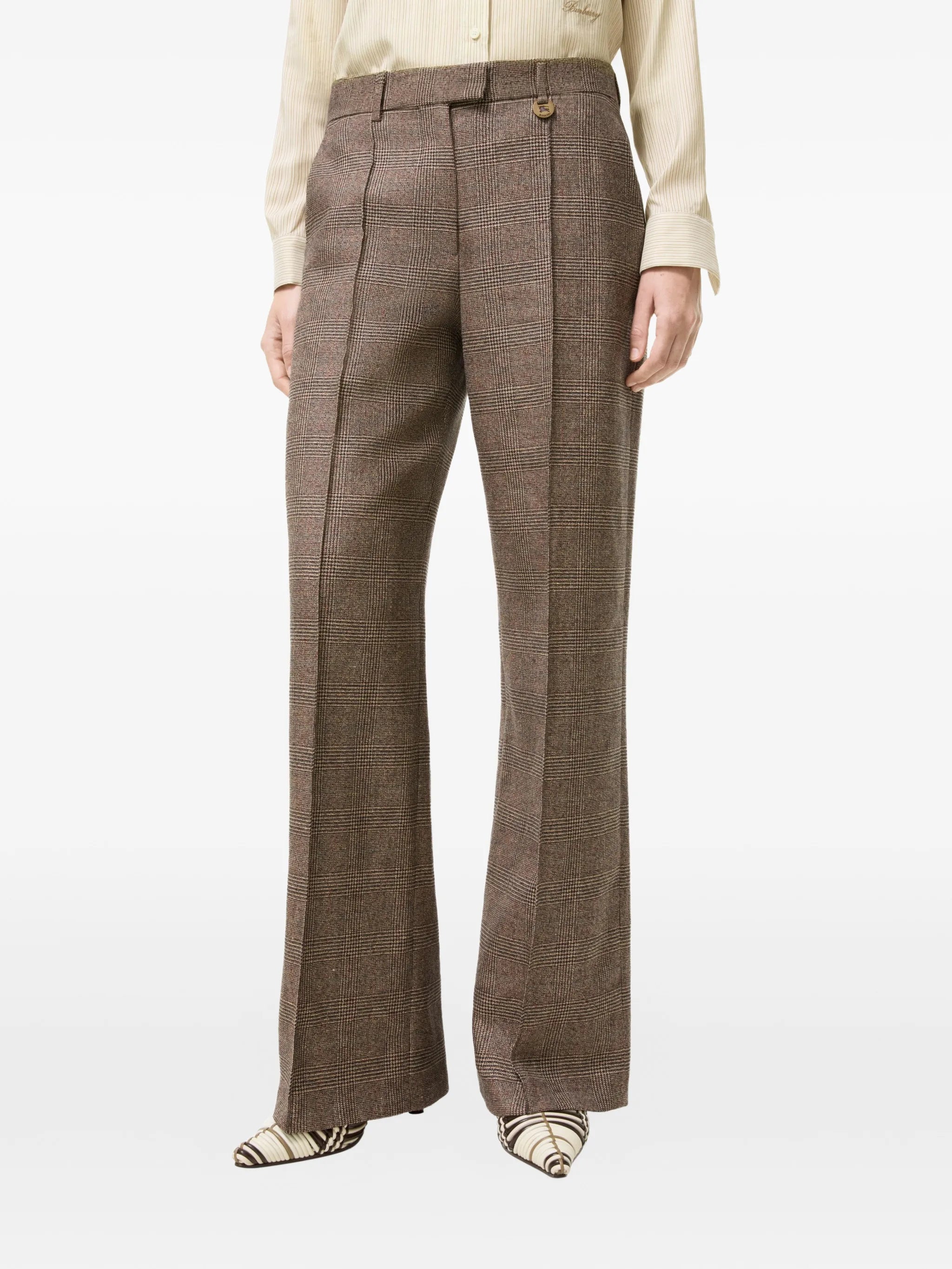 Burberry Burberry Check Tailored Trousers, view 2