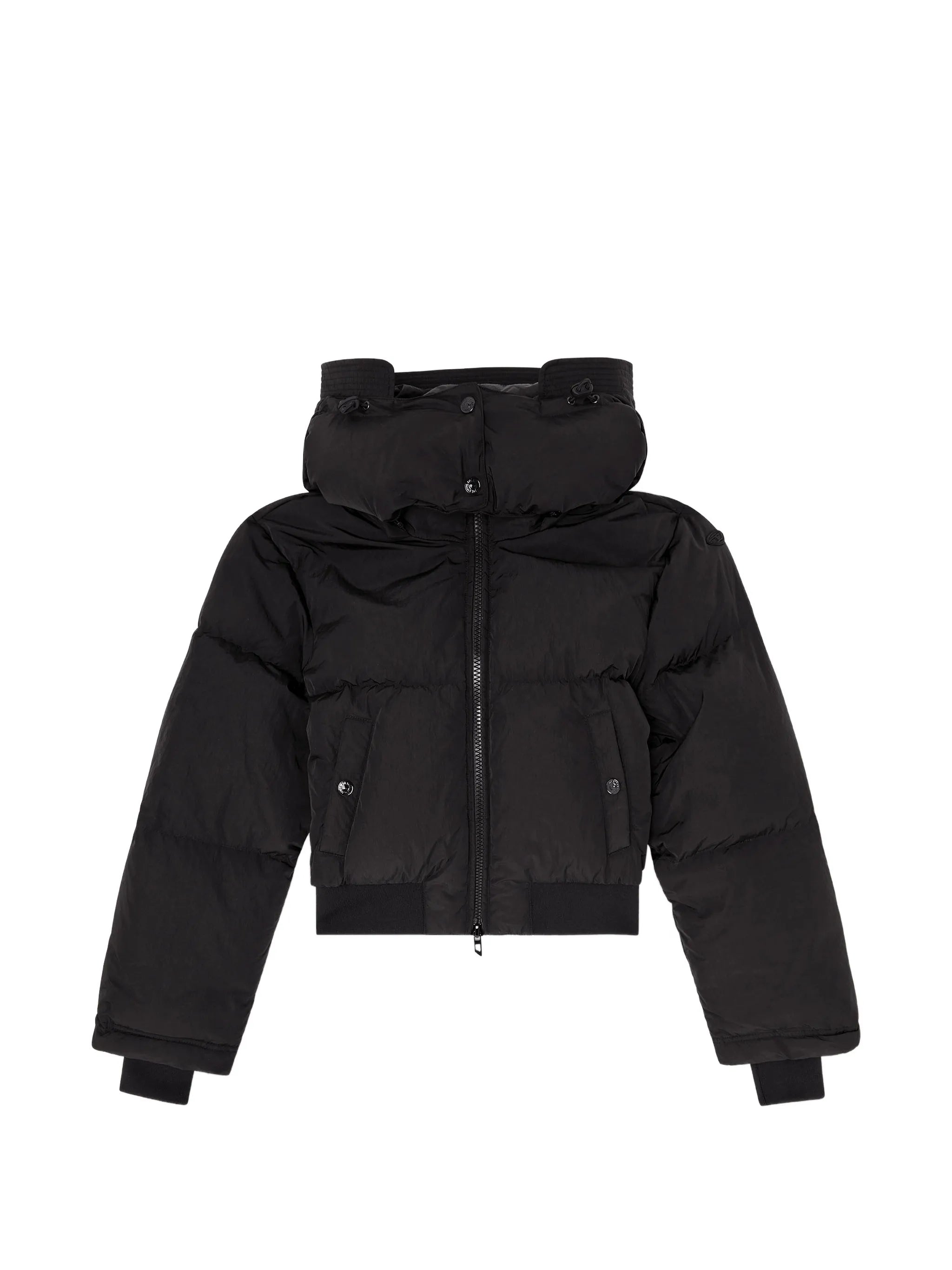 Diesel Diesel Wrinkled-nylon Down Puffer Jacket With Detachable Hood