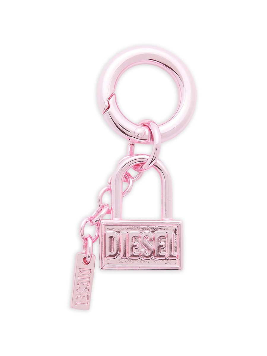 Diesel Diesel Metal Keyring Charm With Padlock Design