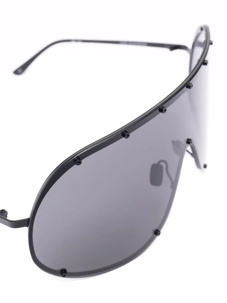 Rick Owens Rick Owens  Shield Stud-embellished Sunglasses, view 3