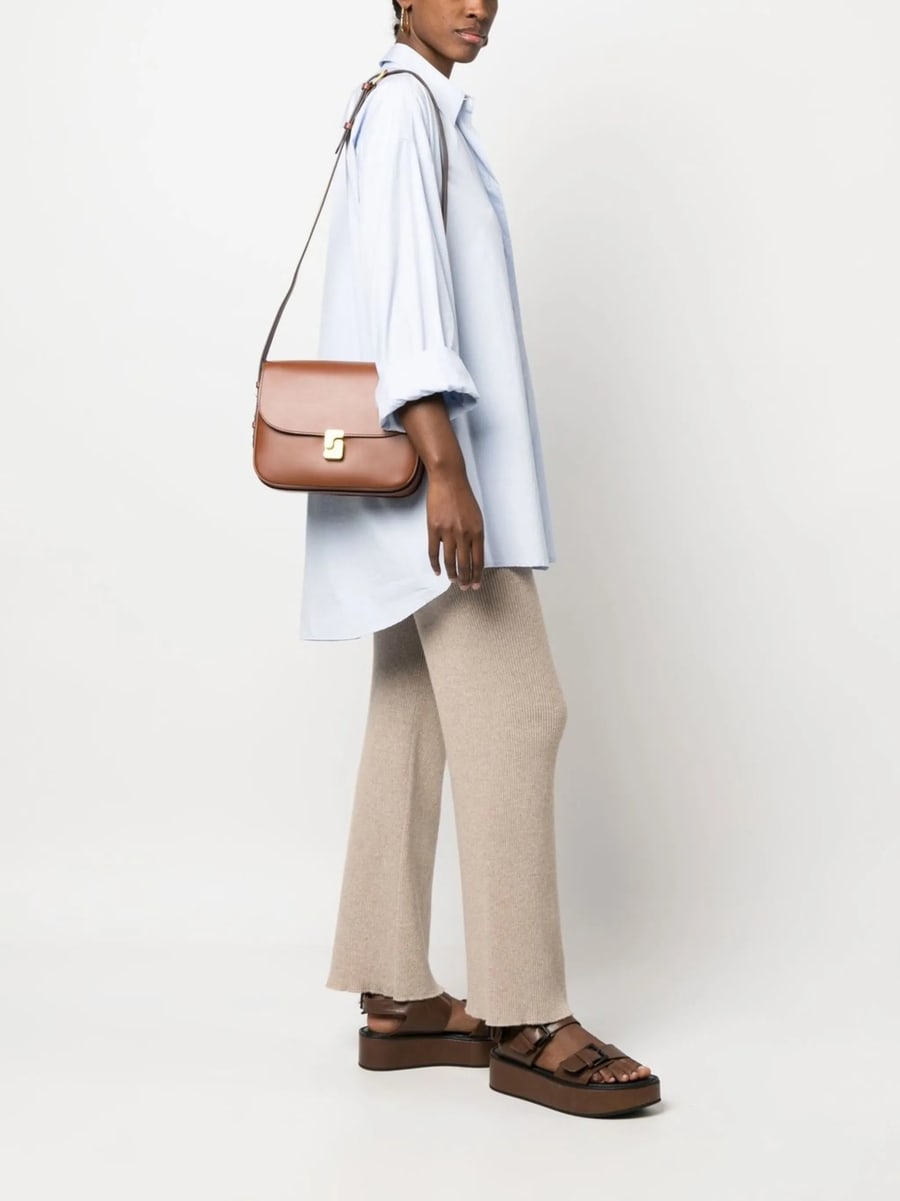 Soeur Soeur Leather Shoulder Bag, view 3