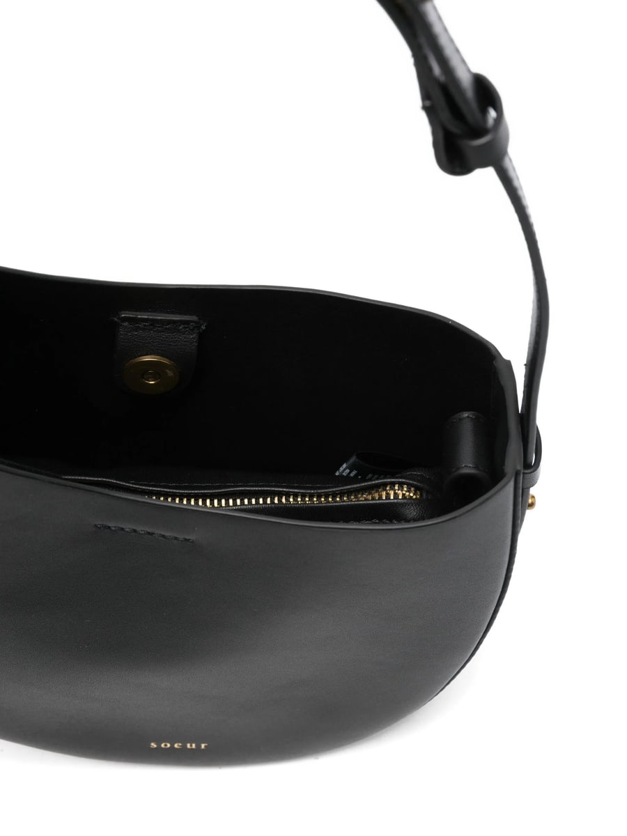 Soeur Soeur Wino Crescent Sheepskin Shoulder Bag, view 2