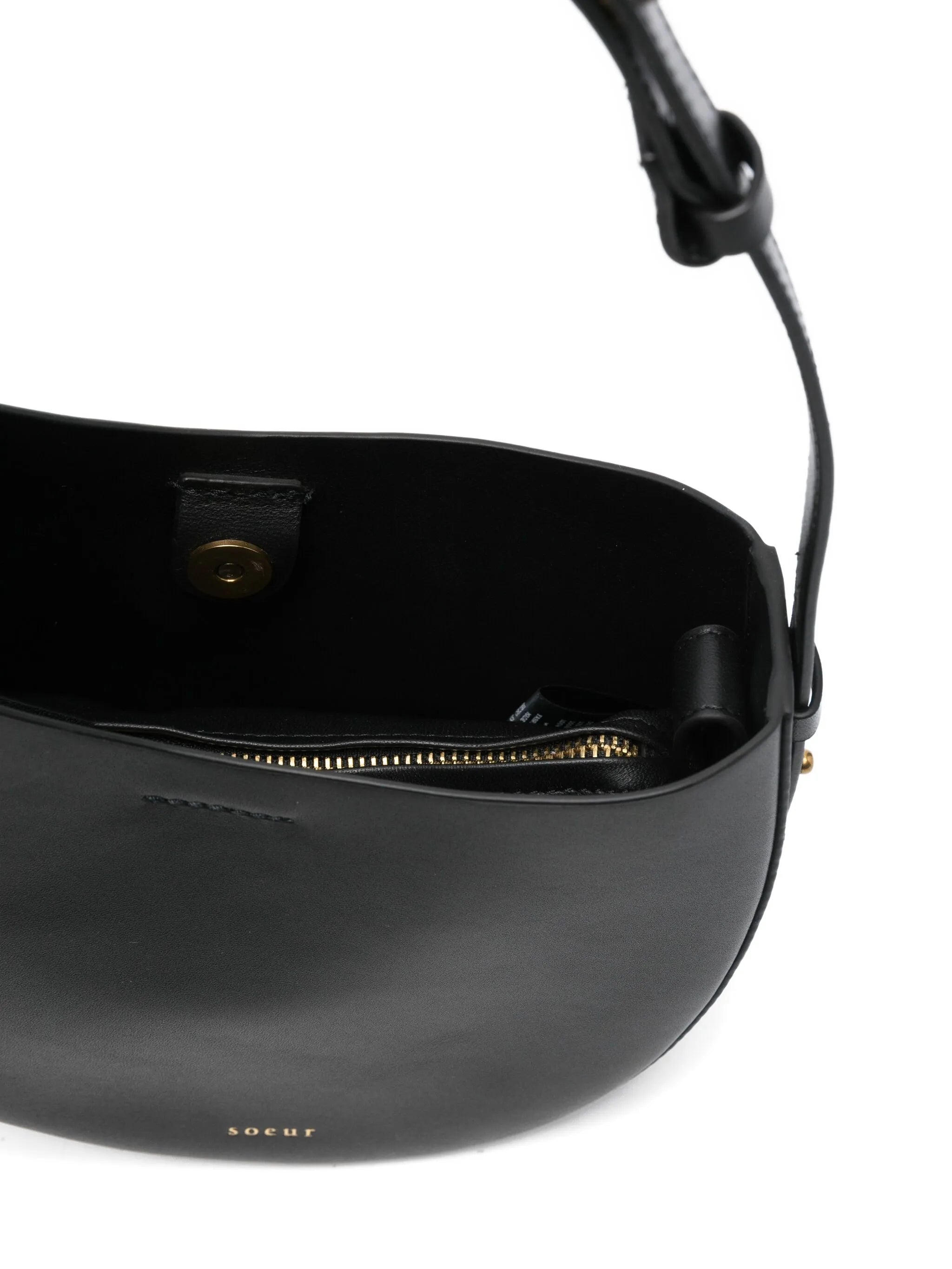 Soeur Soeur Wino Crescent Sheepskin Shoulder Bag, view 2