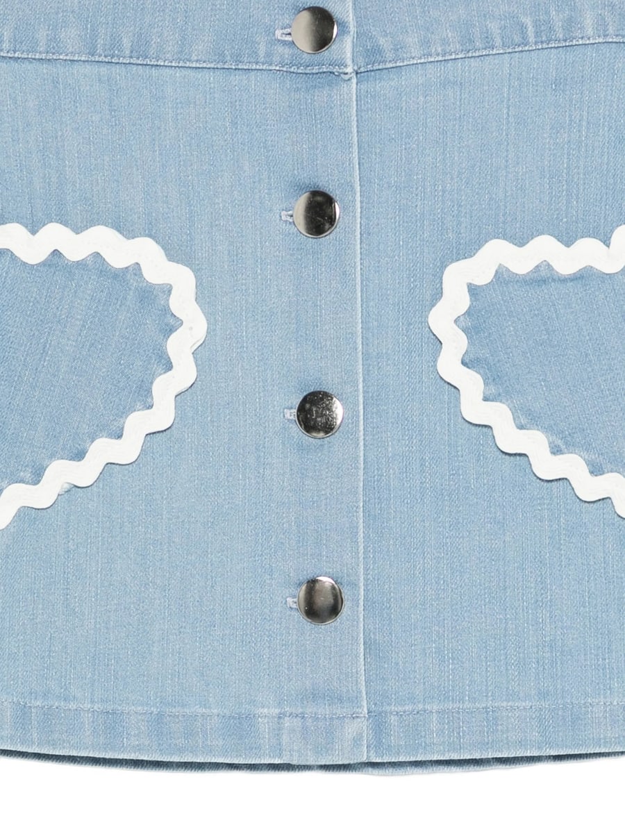 Mipounet Mipounet Louise Heart-pockets Buttoned Skirt, view 3