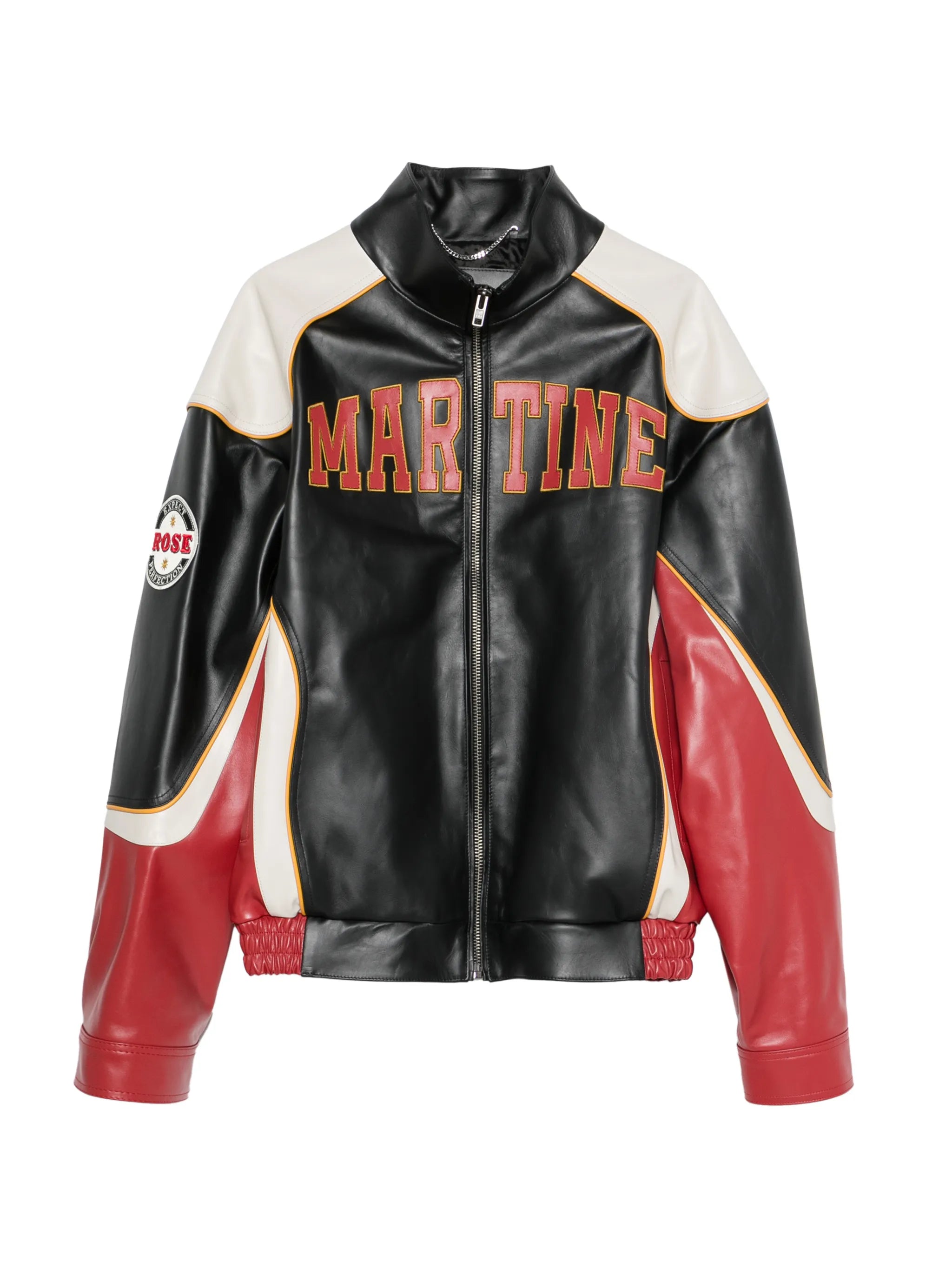 Martine Rose Martine Rose Logo-patch Leather Jacket