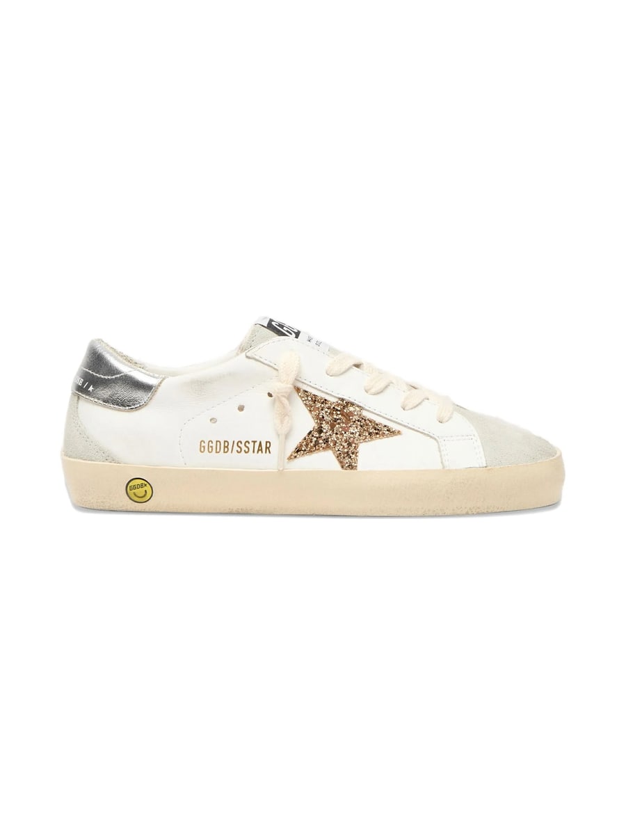 Golden Goose Golden Goose Super-Star Glitter-patch Sneakers, view 2