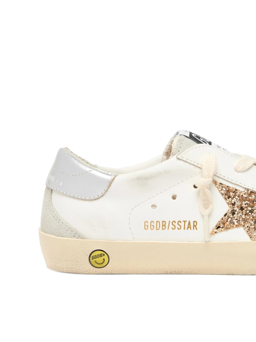 Golden Goose Golden Goose Super-Star Glitter-patch Sneakers, view 3
