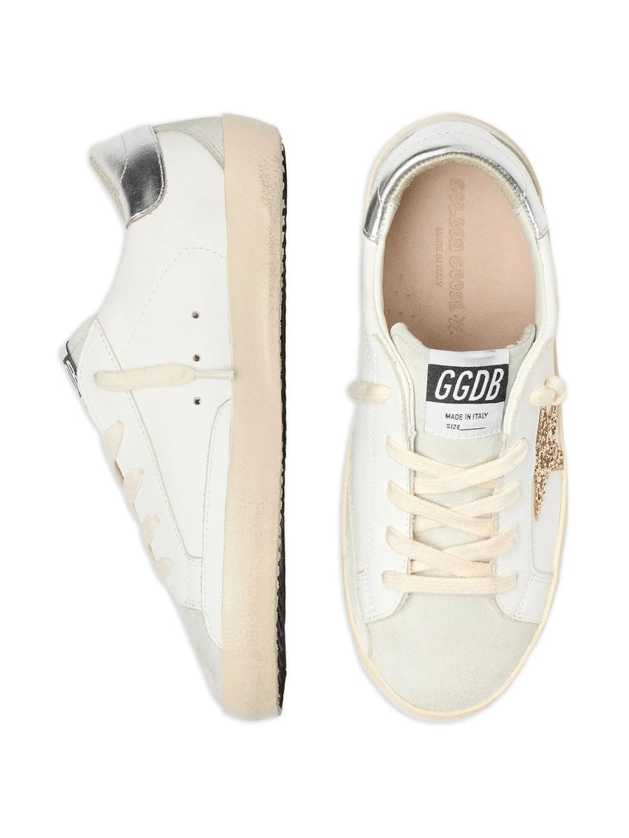 Golden Goose Golden Goose Super-Star Glitter-patch Sneakers, view 4