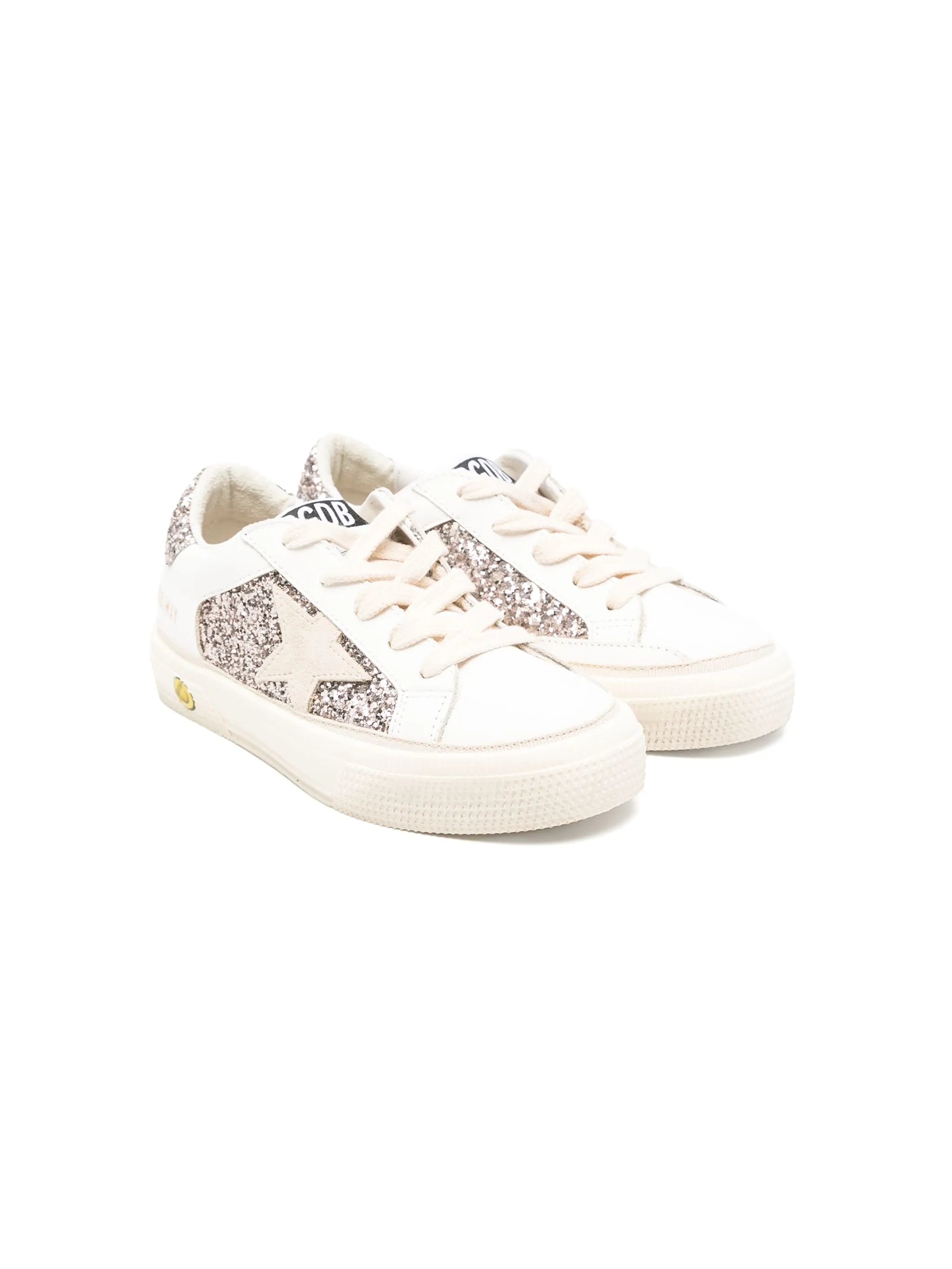 Golden Goose Golden Goose Glitter-panelled May Sneakers