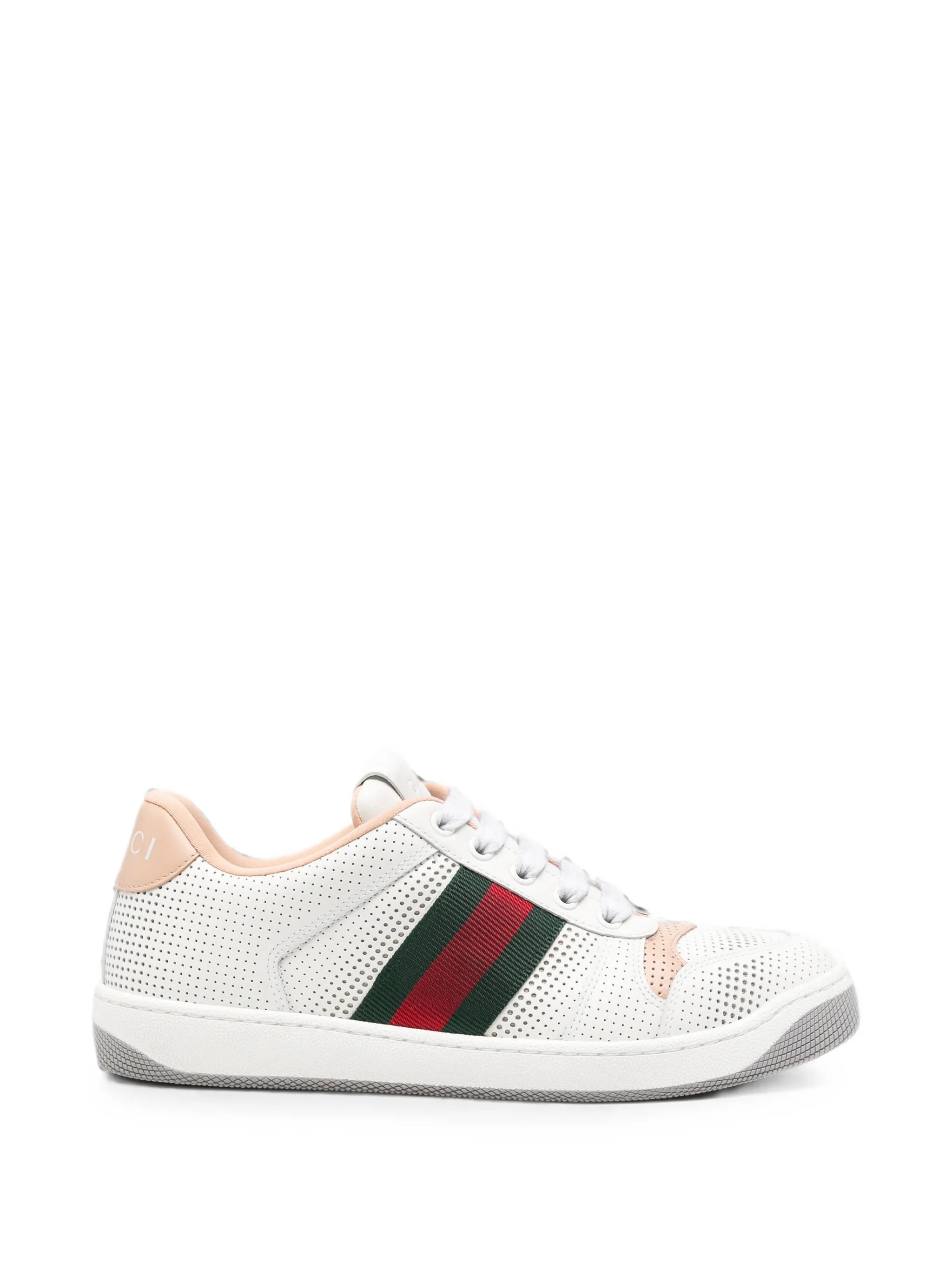 Gucci Gucci Leather Re-Web Sneakers
