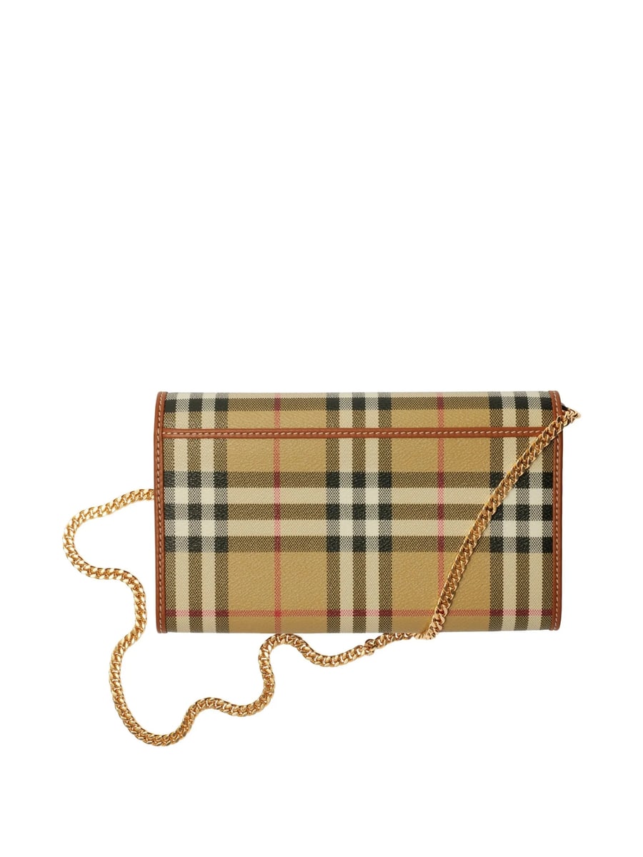 Burberry Burberry Check Chain Strap Wallet, view 4