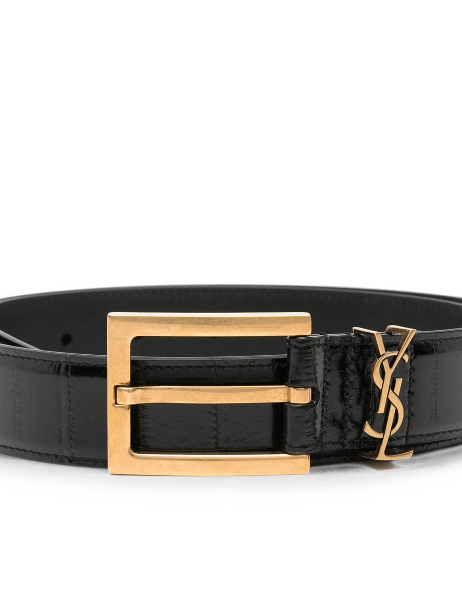 Saint Laurent Saint Laurent Leather Belt, view 3