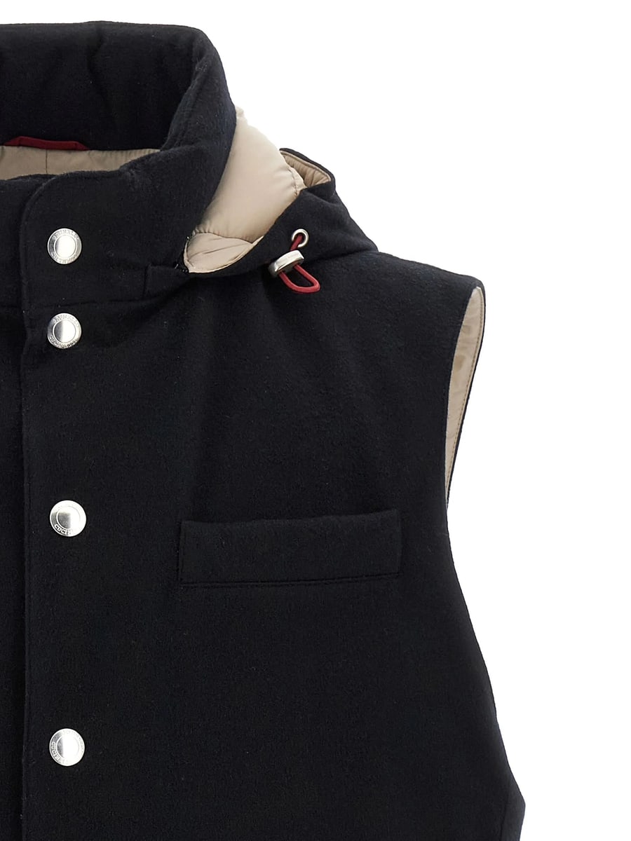 Brunello Cucinelli Brunello Cucinelli Padded Wool Vest, view 2