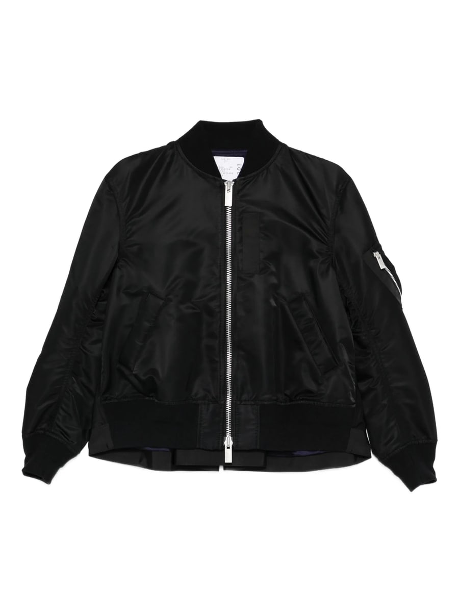 Sacai Sacai Pleat-detail Bomber Jacket