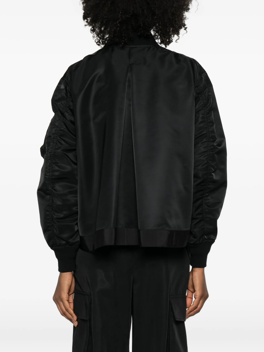 Sacai Sacai Pleat-detail Bomber Jacket, view 2