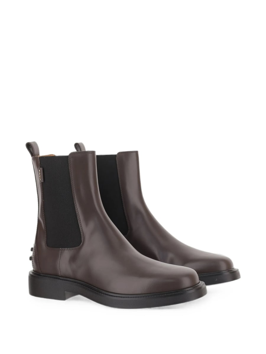 Tod's Tod's Elasticated Leather Ankle Boots, view 2