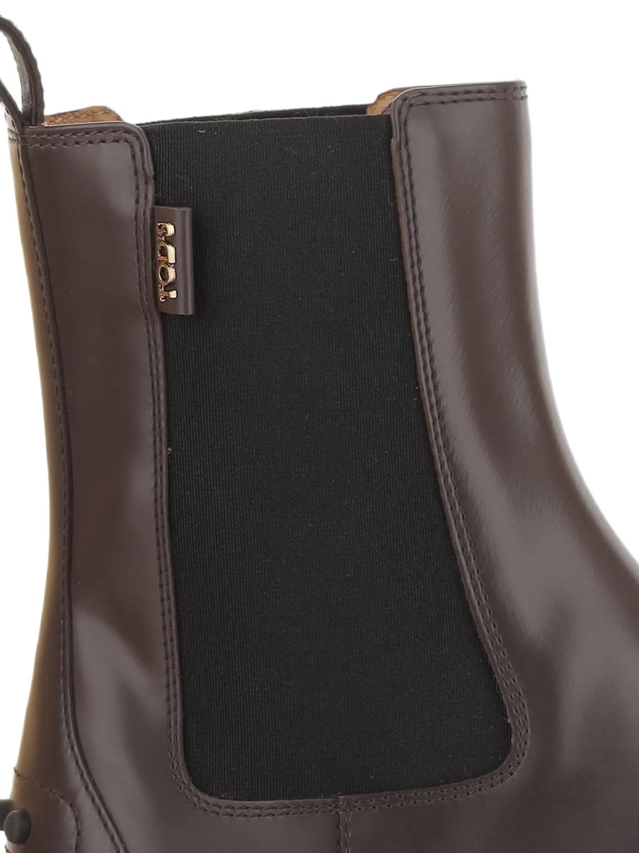 Tod's Tod's Elasticated Leather Ankle Boots, view 3