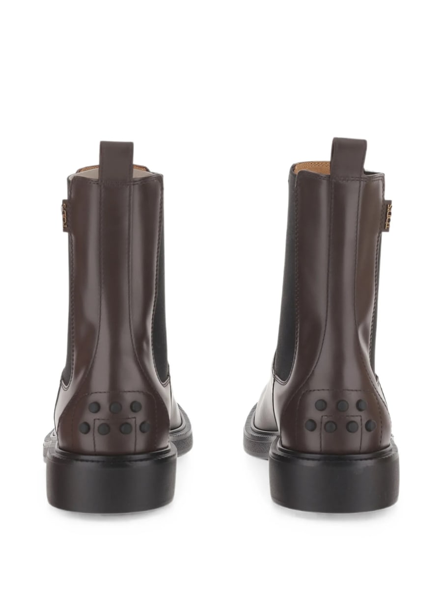 Tod's Tod's Elasticated Leather Ankle Boots, view 4