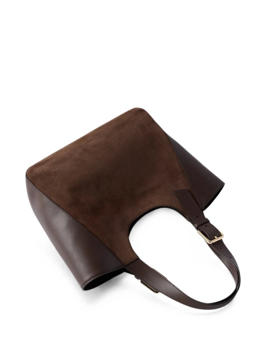 Furla Furla Suede-panel Leather Tote Bag M, view 2