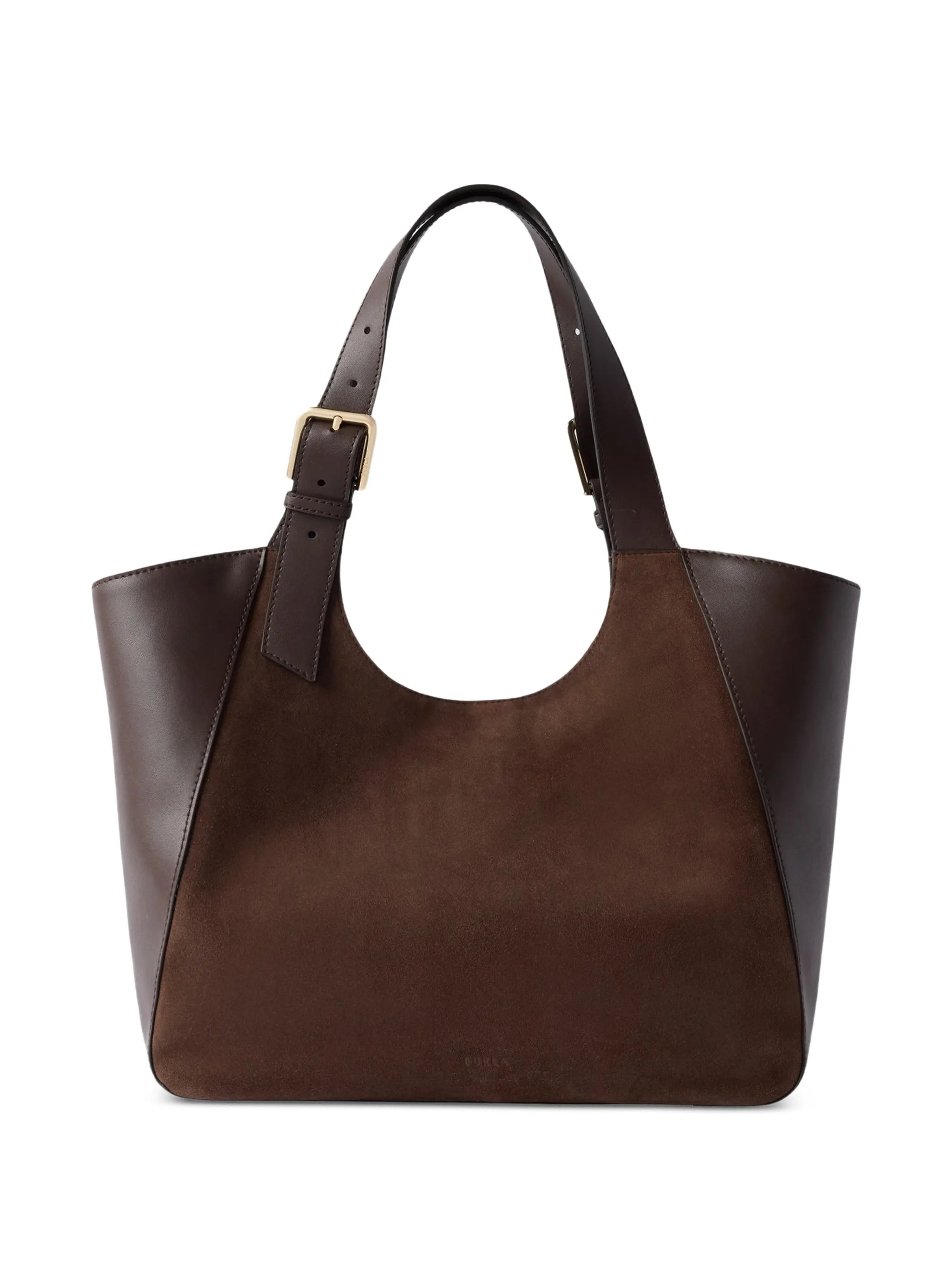 Furla Furla Suede-panel Leather Tote Bag M