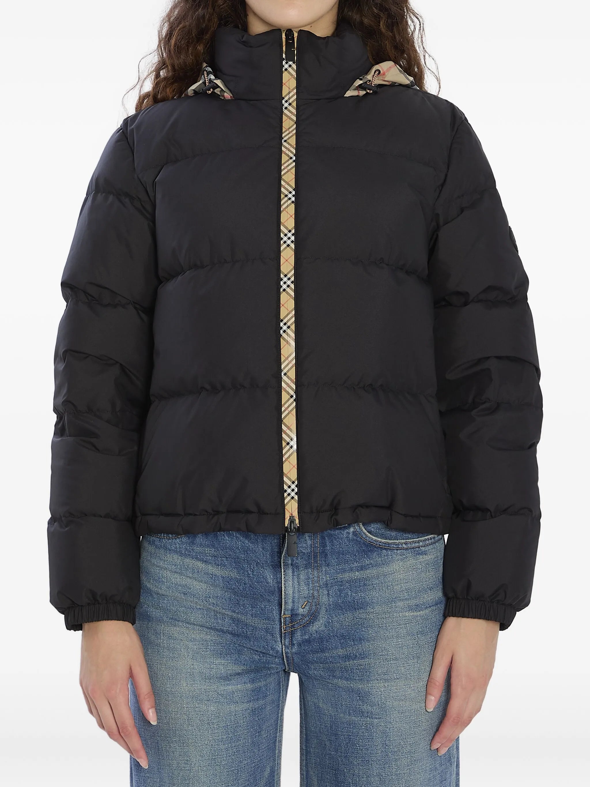 Burberry Burberry Checker-tape Ambleside Puffer Jacket