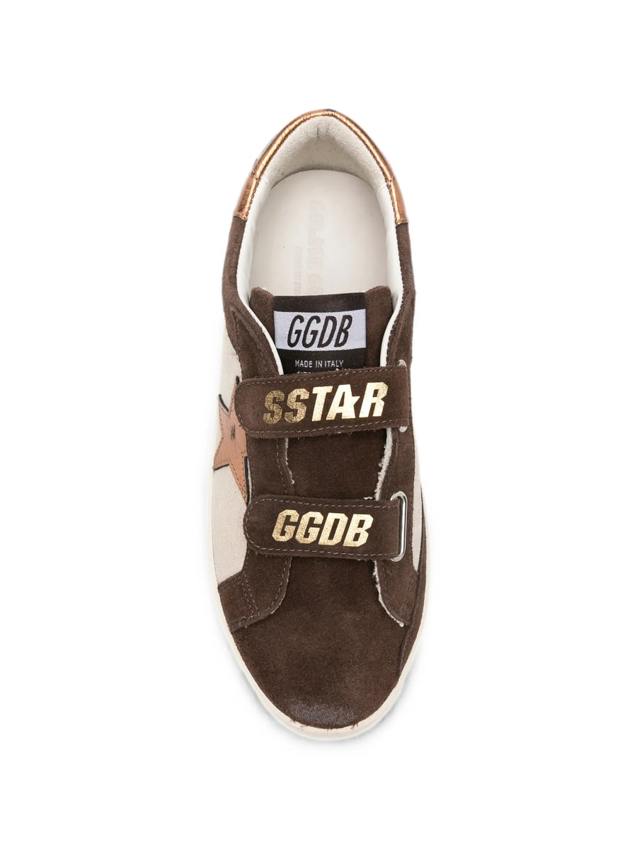 Golden Goose Golden Goose Old School Touch-strap Sneakers, view 4