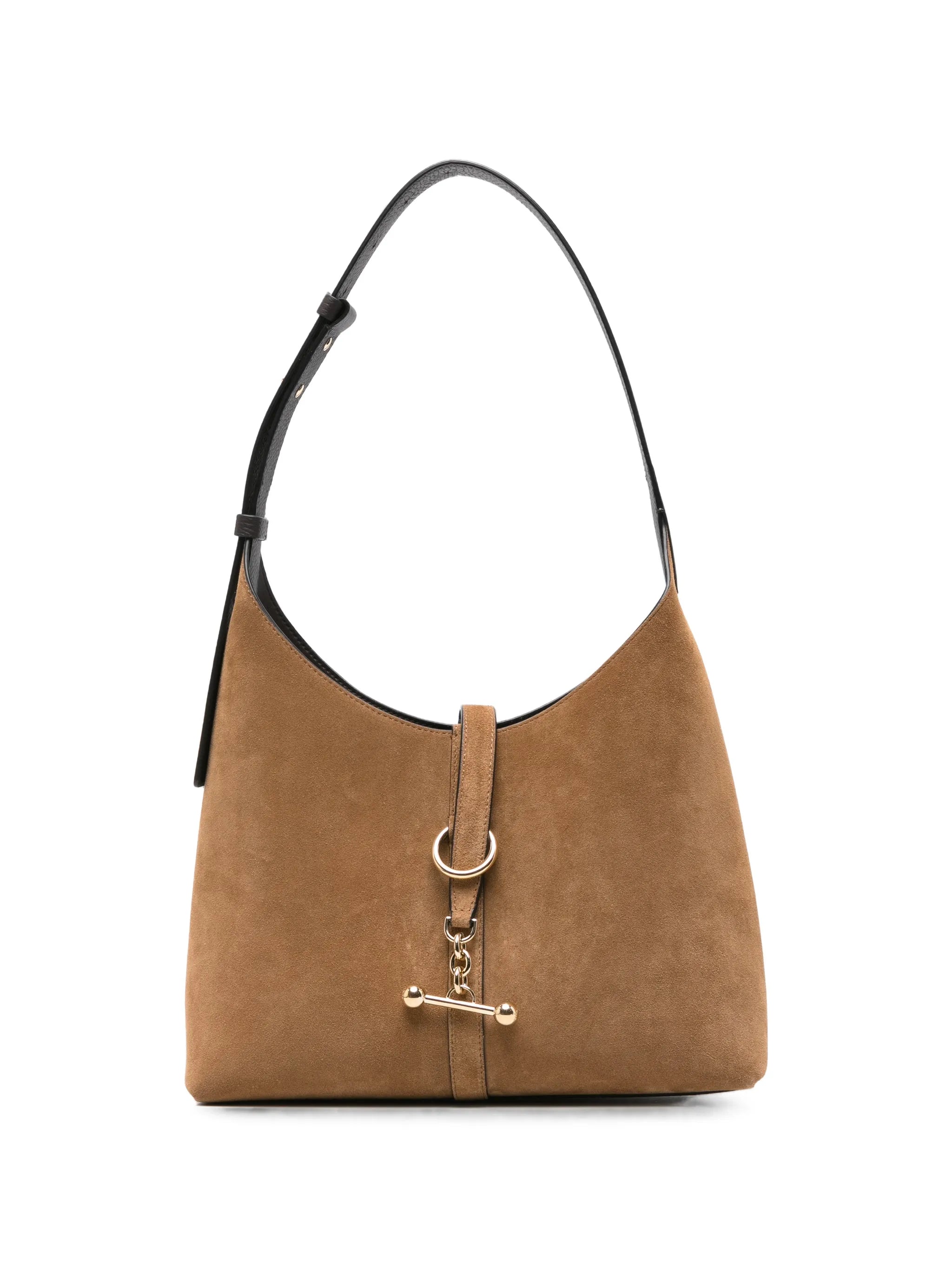Strathberry Strathberry Bar-detail Suede Shoulder Bag