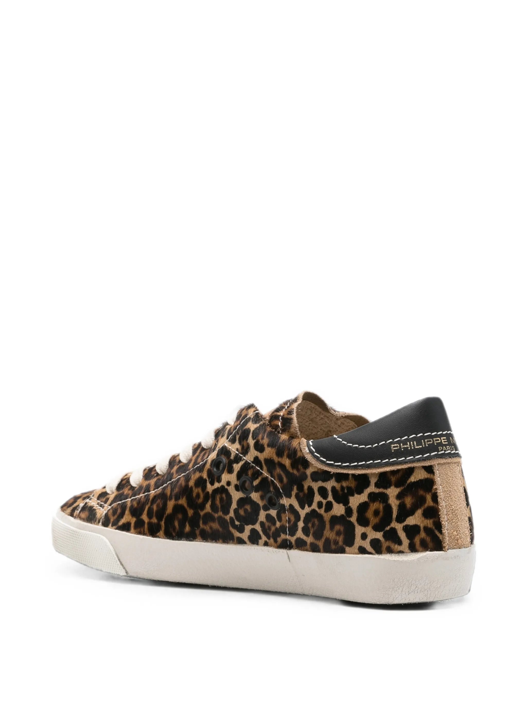 Philippe Model Philippe Model PRSX Low Leopard-print Paris Sneakers, view 2