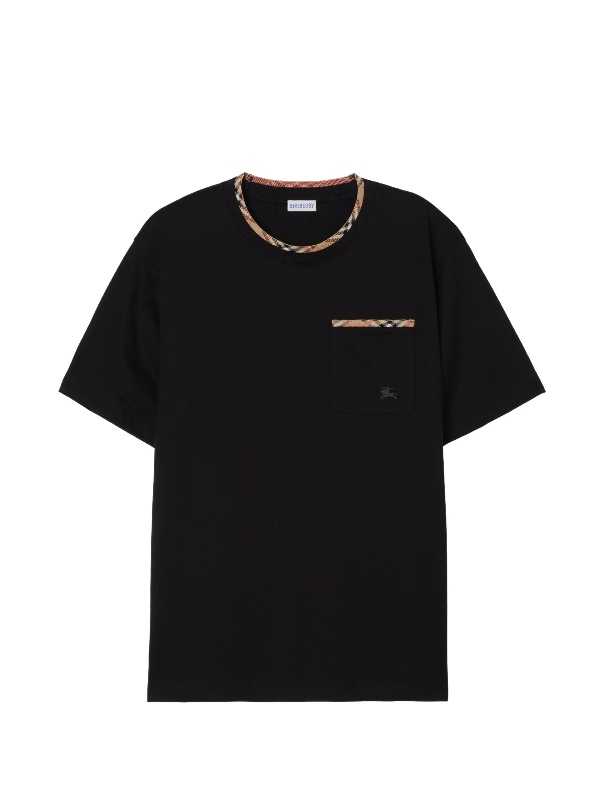 Burberry Burberry Check Trim Cotton T-shirt