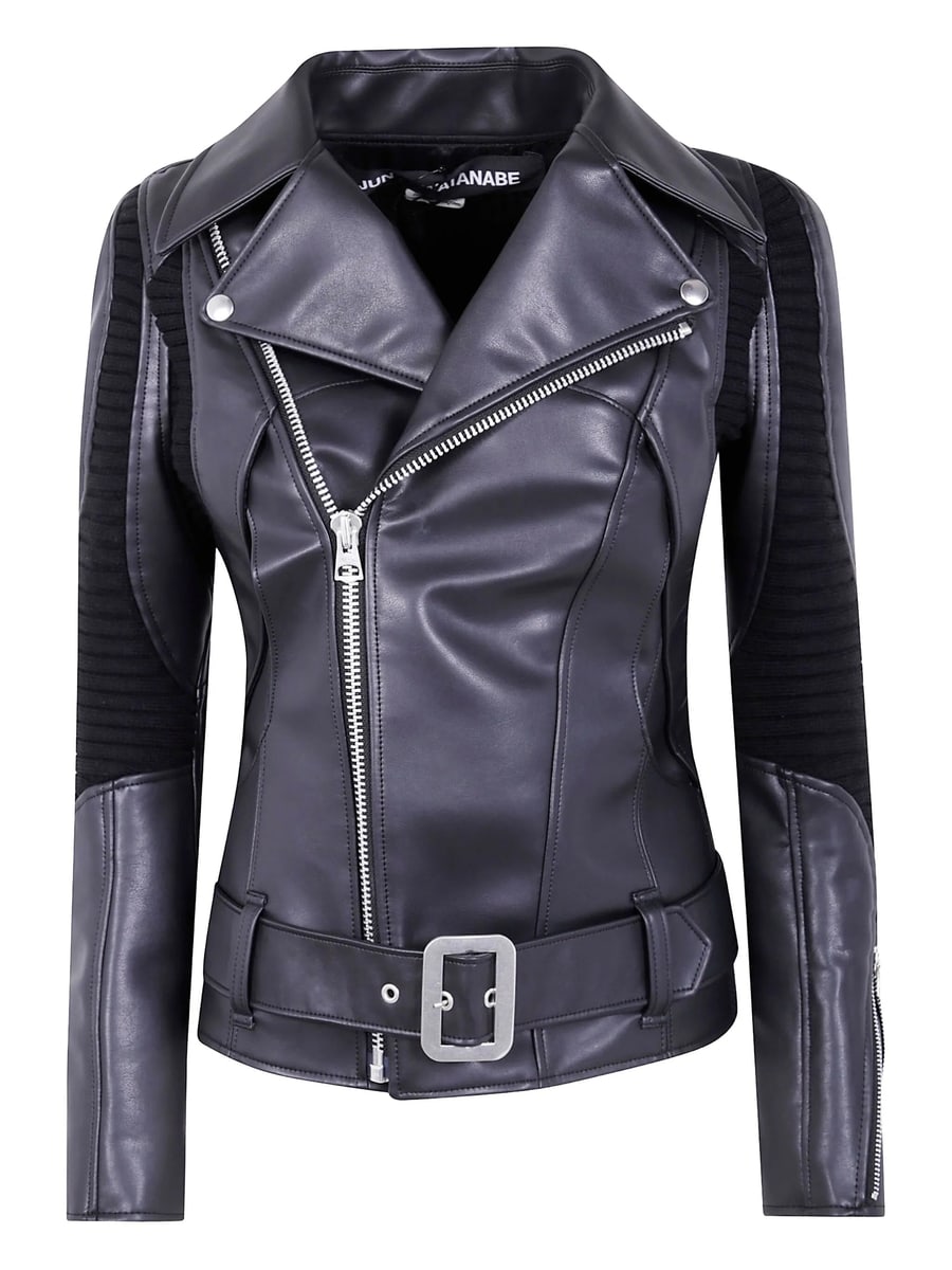 Junya Watanabe Junya Watanabe Buckle-detail Biker Jacket