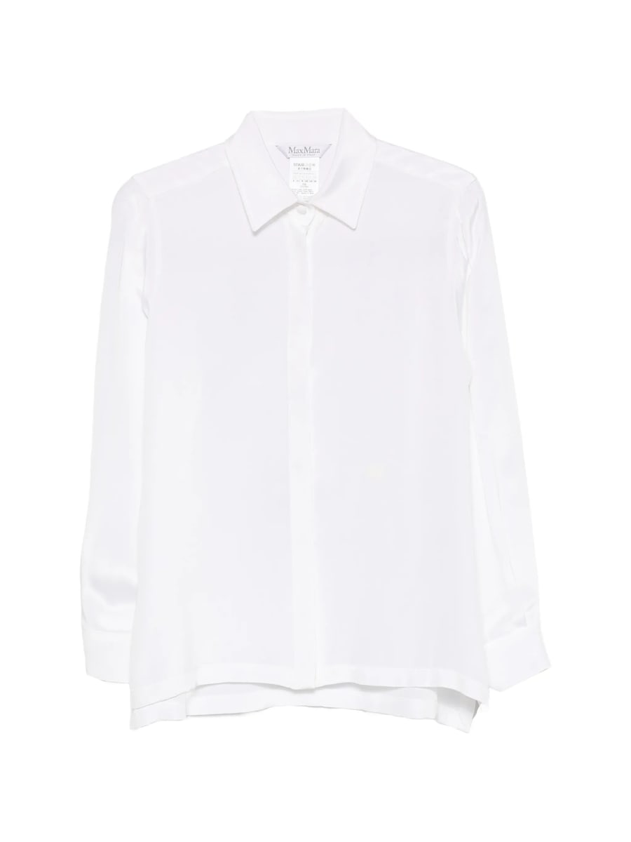 Max Mara Max Mara Concealed-button Silk Shirt