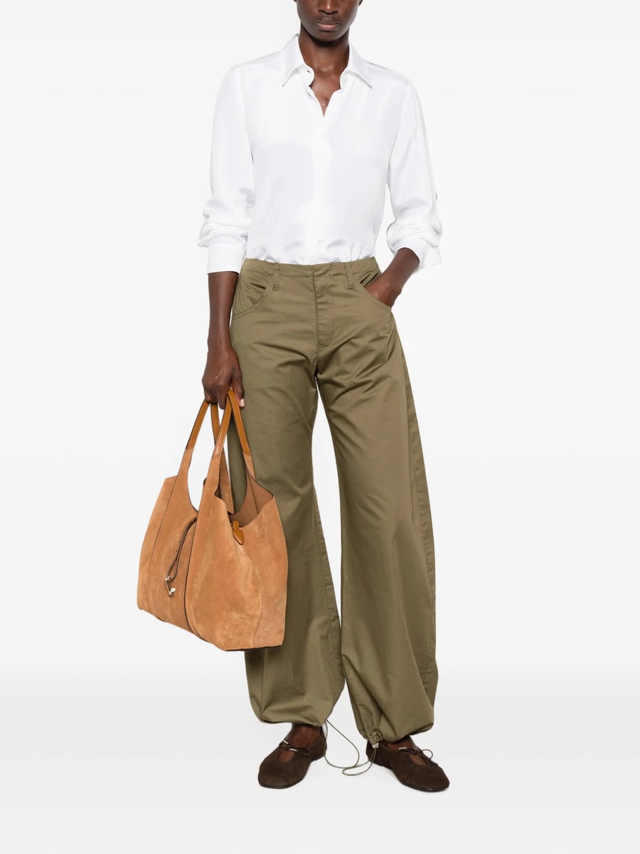 Max Mara Max Mara Concealed-button Silk Shirt, view 3