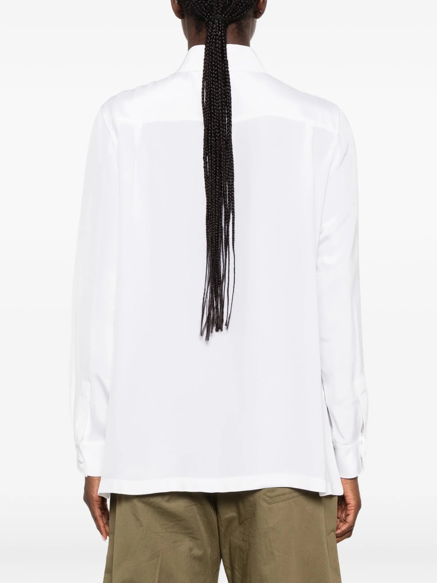 Max Mara Max Mara Concealed-button Silk Shirt, view 4