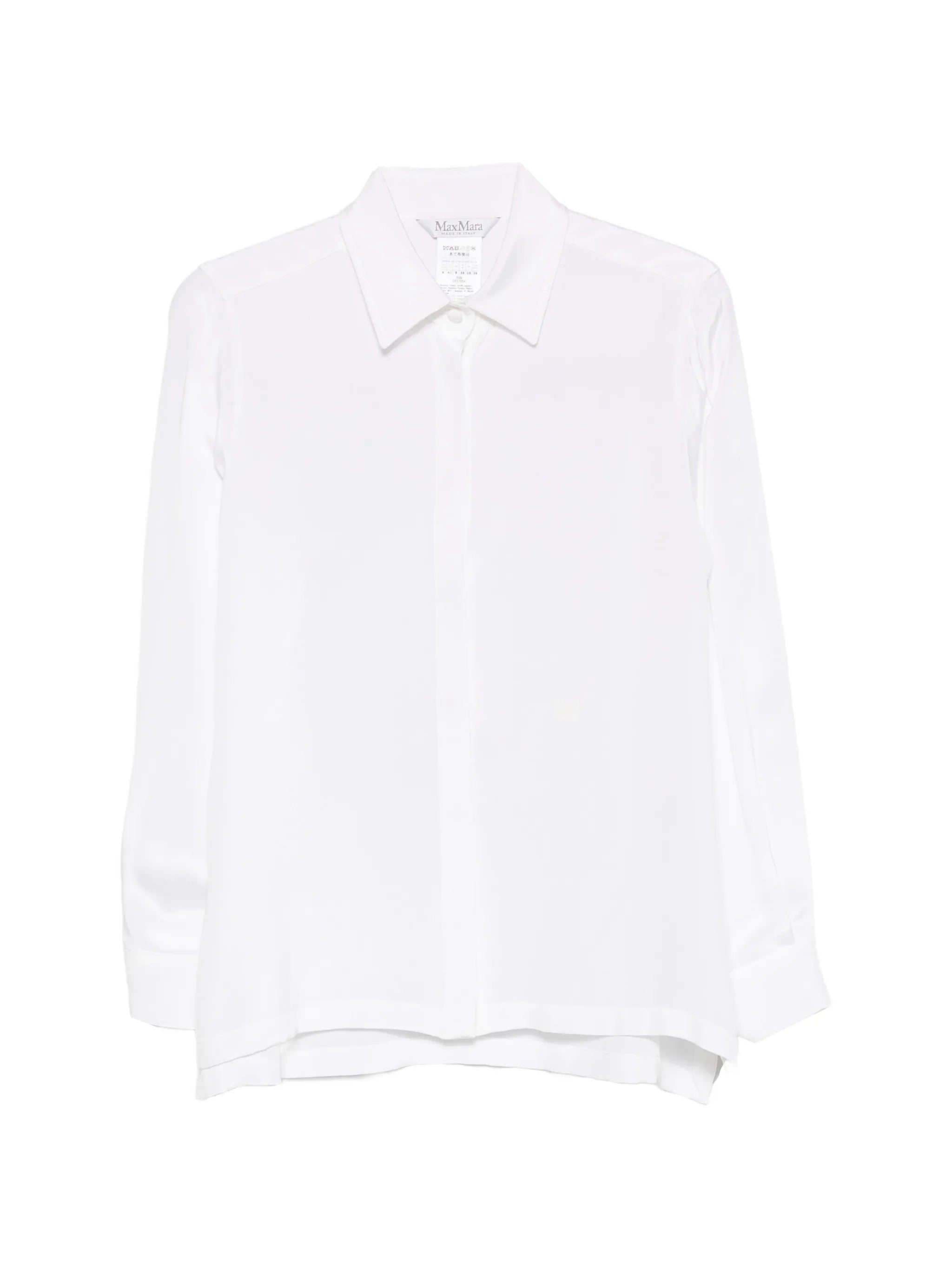 Max Mara Max Mara Concealed-button Silk Shirt