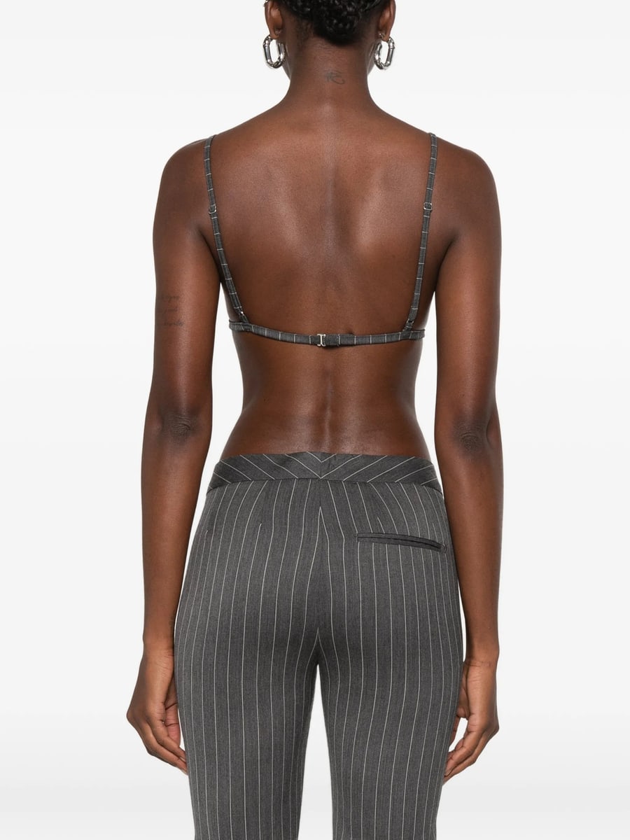 Dondup Dondup Pinstripe-pattern Chain-link Top, view 4