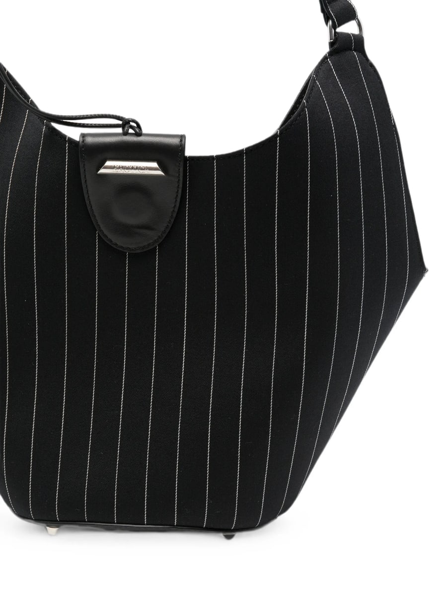 Dondup Dondup Pinstripe-pattern Ring-handle Tote Bag, view 3