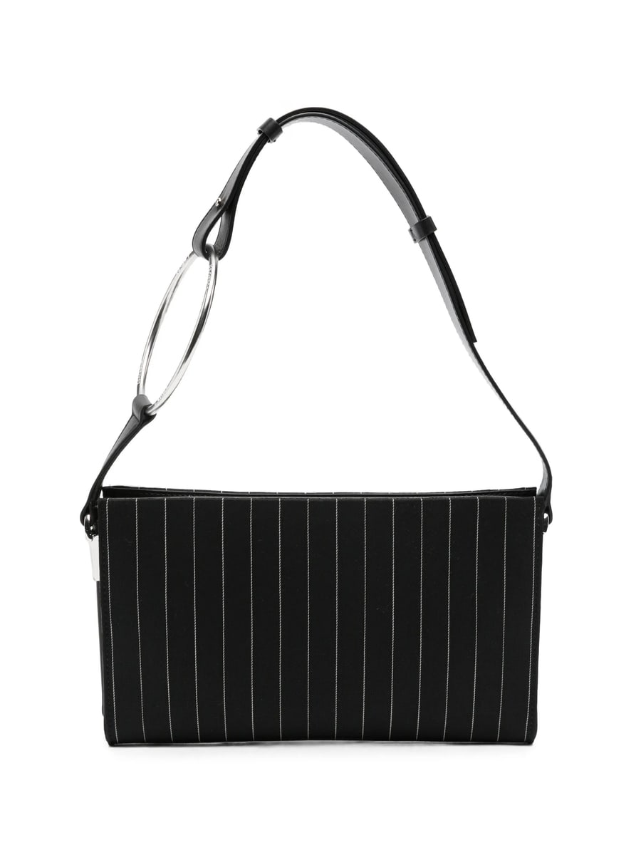 Dondup Dondup Pinstripe-pattern Ring-detail Tote Bag