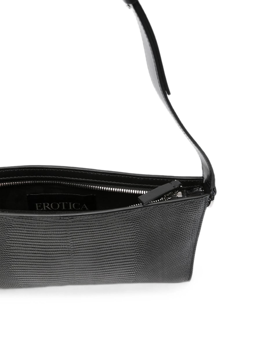 Dondup Dondup Ring-handle Lizard-effect Tote Bag, view 2