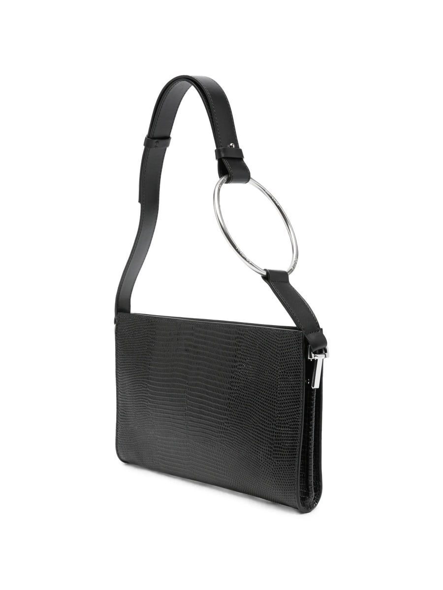 Dondup Dondup Ring-handle Lizard-effect Tote Bag, view 5
