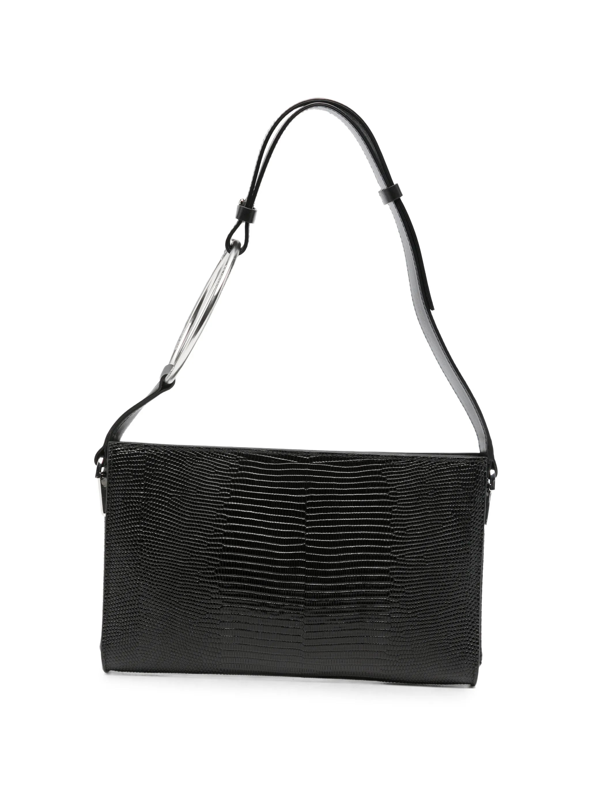 Dondup Dondup Ring-handle Lizard-effect Tote Bag