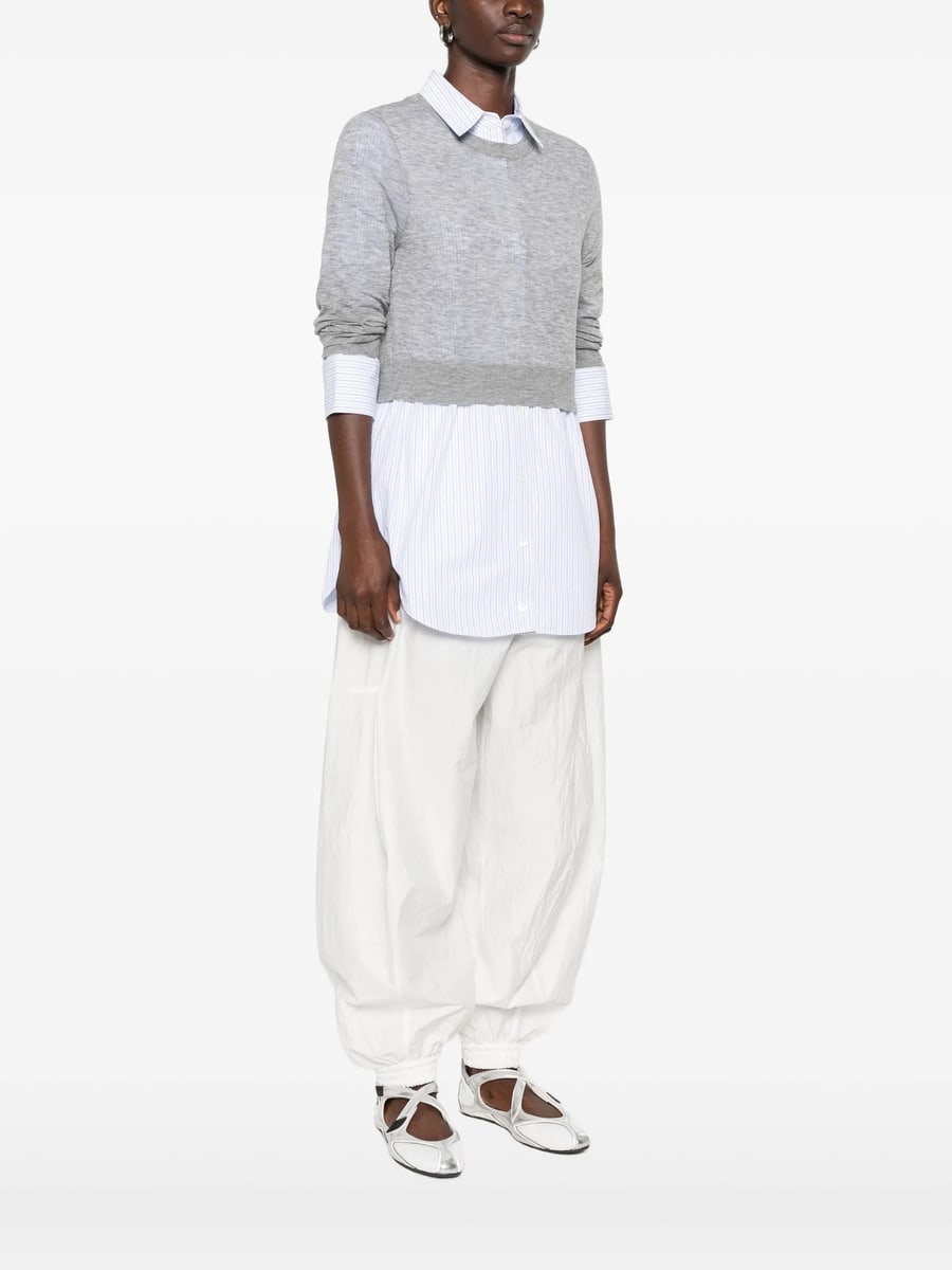 Alexander Wang Alexander Wang Layered-design Logo-embroidered Sweater, view 4