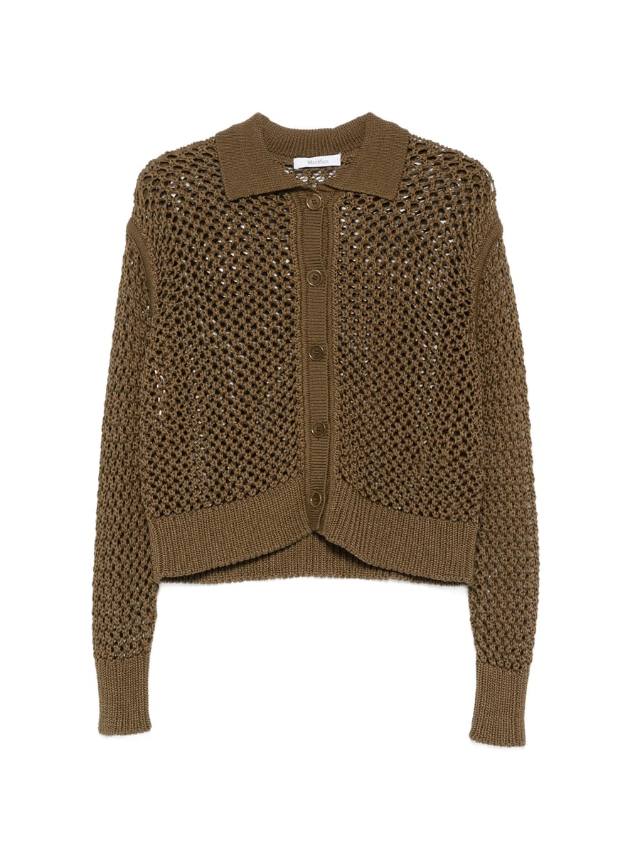 Max Mara Max Mara Open-knit Button-up Cardigan