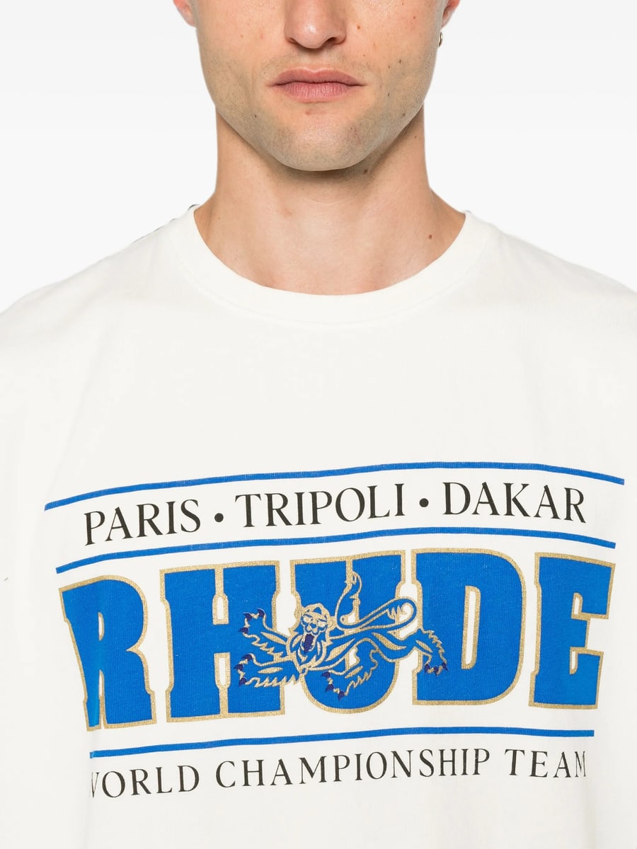 Rhude Rhude Logo-print T-shirt, view 3