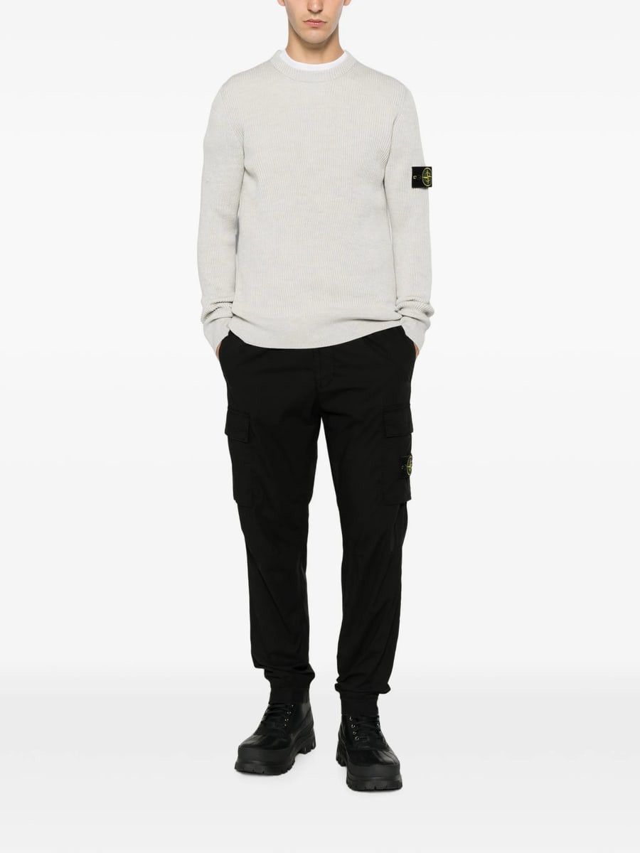 Stone Island Stone Island Logo-patch Ribbed-knit Sweater, view 2