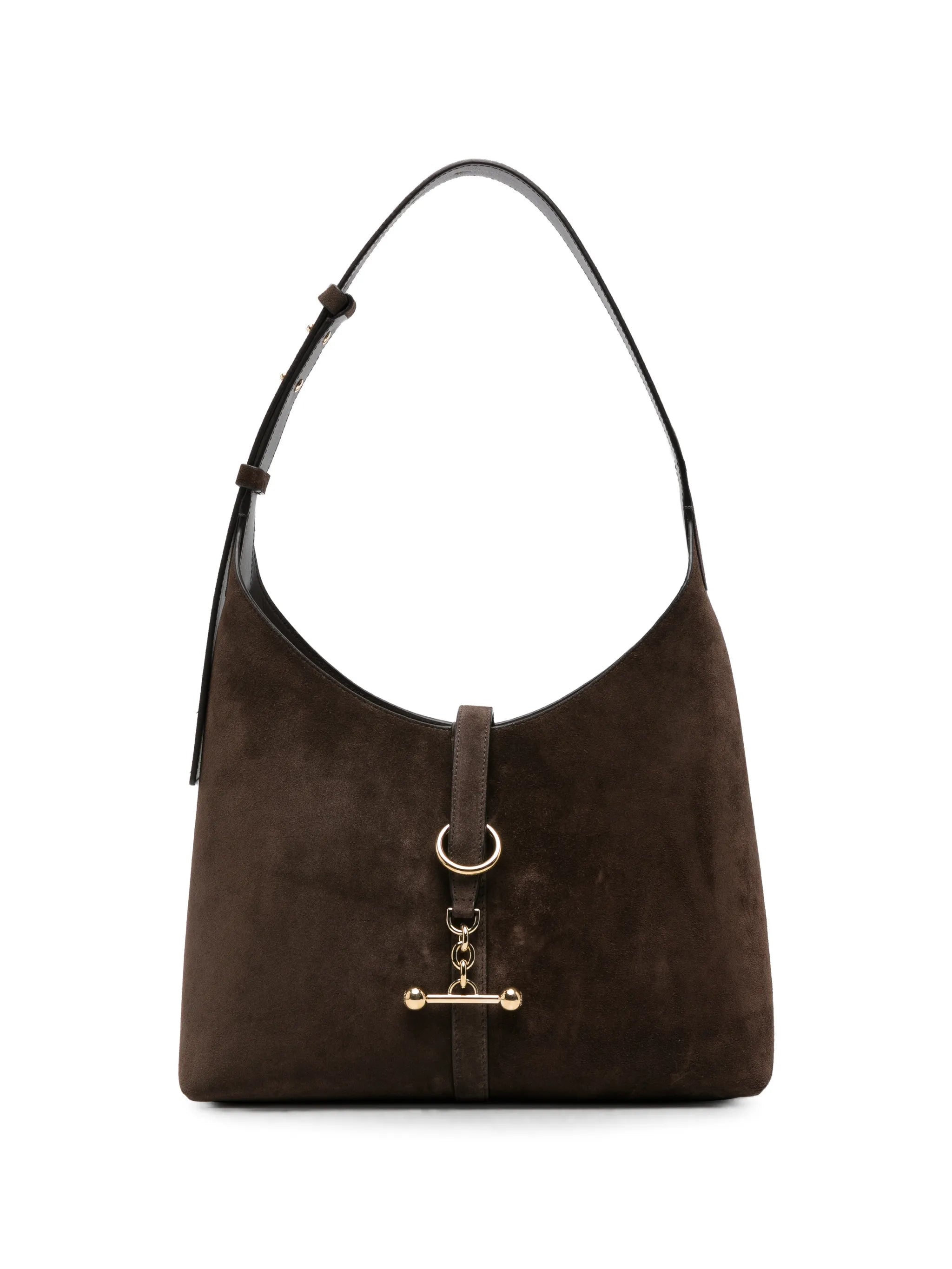 Strathberry Strathberry Bar-detail Suede Shoulder Bag