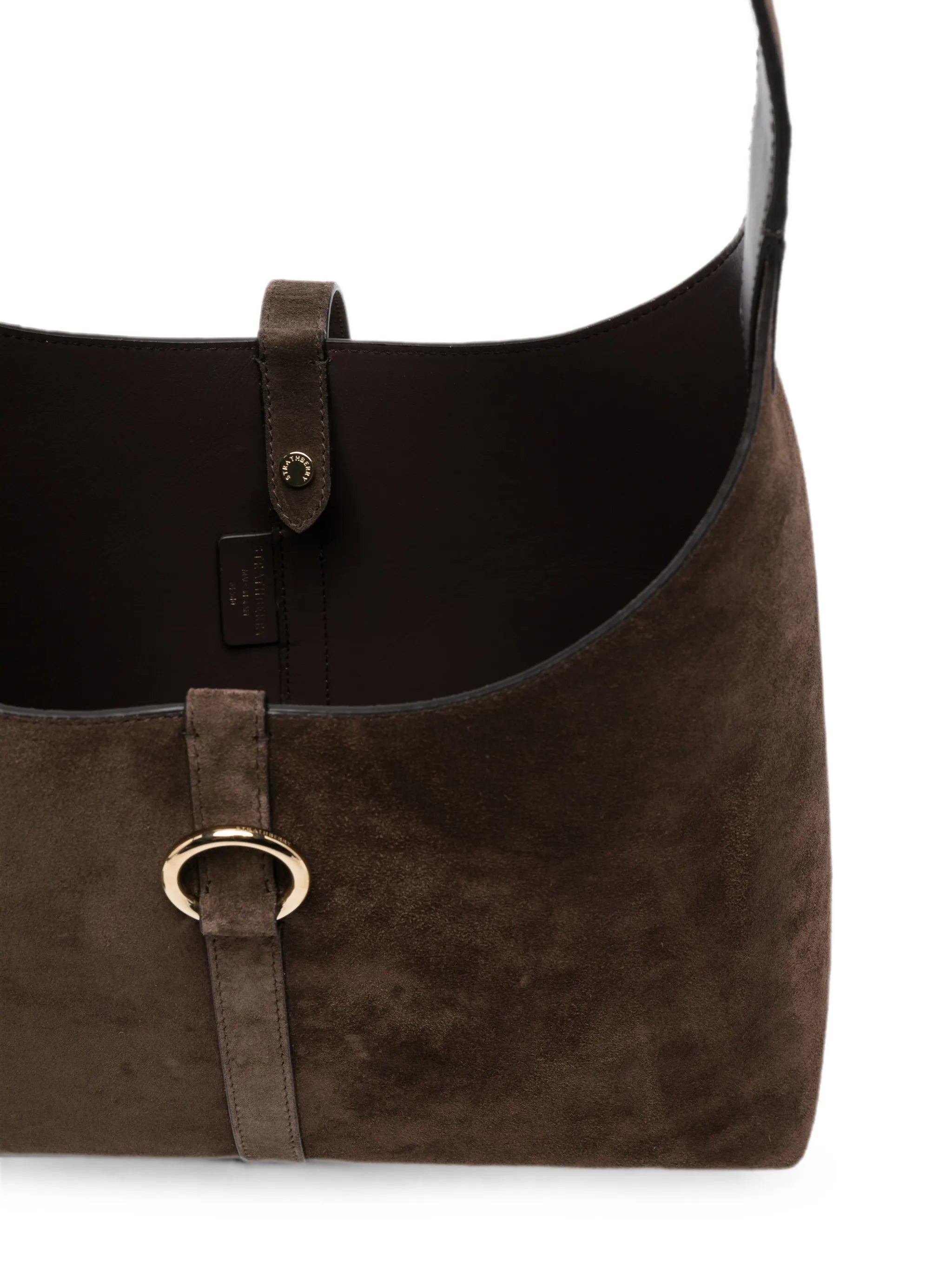 Strathberry Strathberry Bar-detail Suede Shoulder Bag, view 2