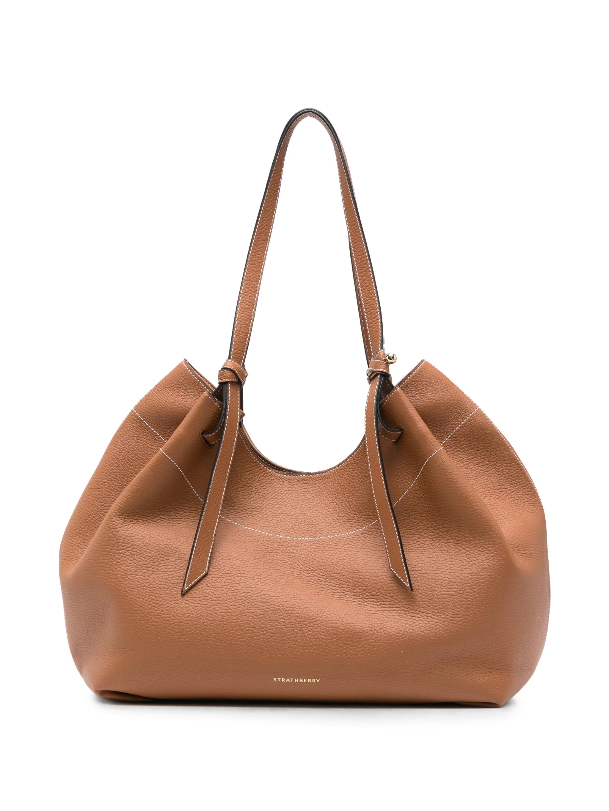 Strathberry Strathberry Barra Contrast-stitch Leather Shoulder Bag