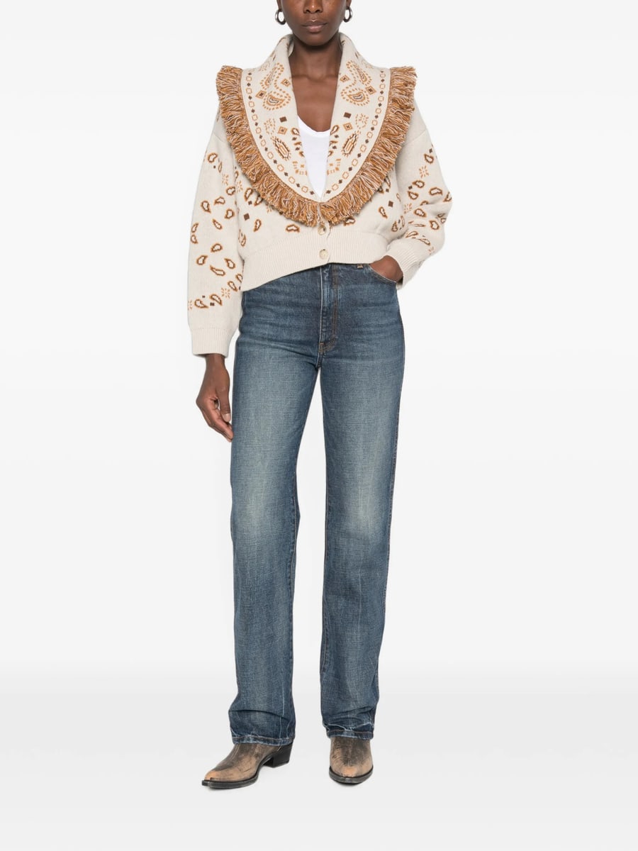 Alanui Alanui Paisley-pattern Fringed Jacket, view 2