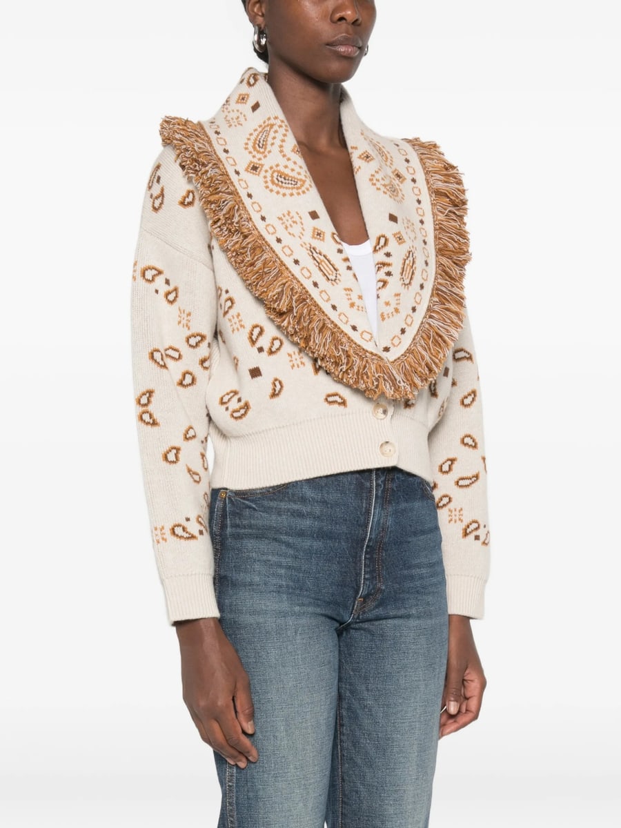 Alanui Alanui Paisley-pattern Fringed Jacket, view 3