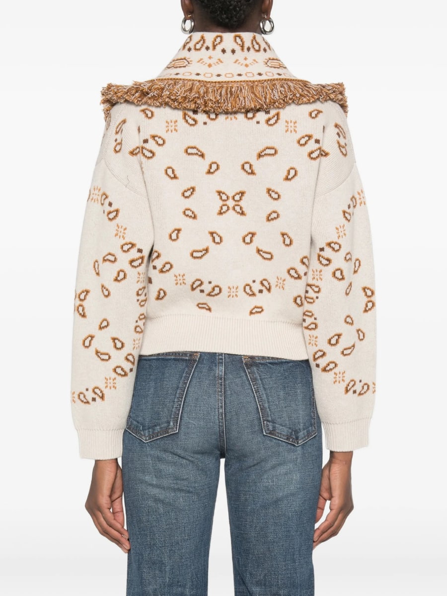 Alanui Alanui Paisley-pattern Fringed Jacket, view 4